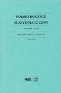 Okładka książki Polski Rocznik Muzykologiczny T.14 2016 Muzyka...