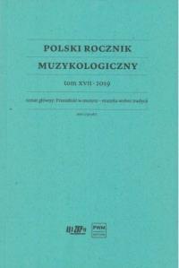 Okładka książki Polski Rocznik Muzykologiczny T.17 2019