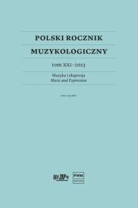 Okładka książki Polski Rocznik Muzykologiczny T.21 2023 Muzyka...