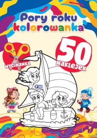 Pory roku. Kolorowanka. Autor: Opracowanie zbiorowe. Dobreksiazki.pl Okładka książki Pory roku. Kolorowanka