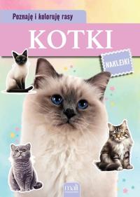 Okładka książki Poznaję i koloruję rasy. Kotki