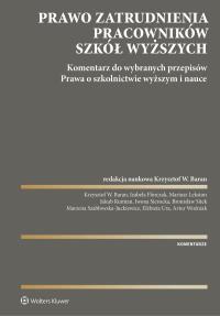 Okładka książki Prawo zatrudnienia pracowników szkół wyższych.  Komentarz do wybranych przepisów ustawy - Prawo o szkolnictwie wyższym i nauce