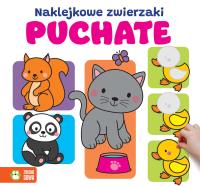 Puchate. Naklejkowe zwierzaki. Autor: Opracowanie zbiorowe. Dobreksiazki.pl Okładka książki Puchate. Naklejkowe zwierzaki