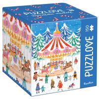 Puzzlove CzuCzu Zimowa radość 150el. Wydawca: Bright Junior Media. Dobreksiazki.pl Opakowanie Puzzlove CzuCzu Zimowa radość 150el