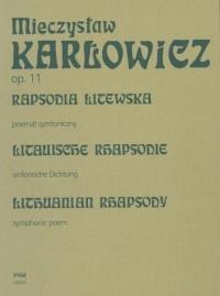 Okładka książki Rapsodia litewska op. 11 poemat symfoniczny na...