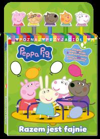 Okładka książki Razem jest fajnie. Świnka Peppa. Poznaj przyjaciół