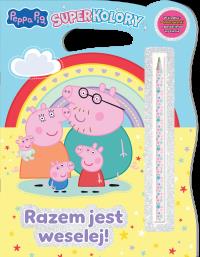 Razem jest weselej. Świnka Peppa. SuperKolory. Autor: Opracowanie zbiorowe. Dobreksiazki.pl Okładka książki Razem jest weselej. Świnka Peppa. SuperKolory