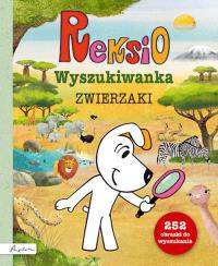 Reksio wyszukiwanka Zwierzaki. Autor: Szarf Maria. Dobreksiazki.pl Okładka książki Reksio wyszukiwanka Zwierzaki