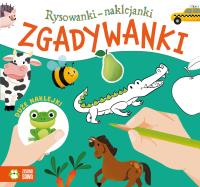 Rysowanki-naklejanki. Zgadywanki. Autor: Kamila Zialos. Dobreksiazki.pl Okładka książki Rysowanki-naklejanki. Zgadywanki