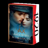 Saga rodu Niemojskich (edycja kolekcjonerska z barwionymi brzegami). Autor: Joanna Jax. Dobreksiazki.pl Okładka książki Saga rodu Niemojskich (edycja kolekcjonerska z barwionymi brzegami)