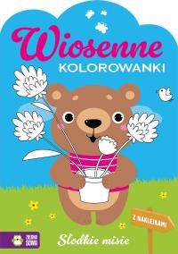 Okładka książki Słodkie misie. Wiosenne kolorowanki