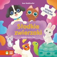 Słodkie zwierzaki. Książka z puzzlami. Autor: Stadtmuller Ewa. Dobreksiazki.pl Okładka książki Słodkie zwierzaki. Książka z puzzlami