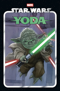 Star Wars. Yoda. Autor: Cavan Scott, Jody Houser, Marc Guggenheim, Nico Leon, Luke Ross, Alessandro Miracolo, Ibraim Roberson. Dobreksiazki.pl Okładka książki Star Wars. Yoda