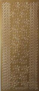 Opakowanie Stiker ażurowy 10x23cm bordiurka złoty