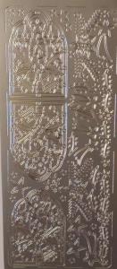 Opakowanie Stiker ażurowy 10x23cm srebrny