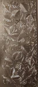 Opakowanie Stiker ażurowy 10x23cm srebrny