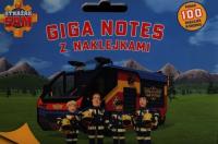 Strażak Sam Giga notes z naklejkami. Autor: Opracowanie zbiorowe. Dobreksiazki.pl Okładka książki Strażak Sam Giga notes z naklejkami