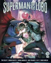 Superman kontra Lobo. Autor: Andolfo Mirka, Seeley Tim, Sarah Beattie, Arif Prianto. Dobreksiazki.pl Okładka książki Superman kontra Lobo