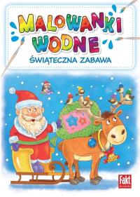 Świąteczna zabawa. Malowanki wodne. Autor: Praca zbiorowa. Dobreksiazki.pl Okładka książki Świąteczna zabawa. Malowanki wodne