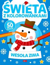 Okładka książki Święta z kolorowankami. Wesoła zima
