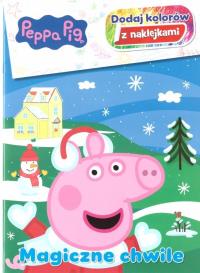 Okładka książki Świnka Peppa. Dodaj kolorów z naklejkami