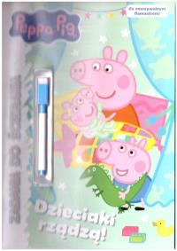 Świnka Peppa. Zadania do ścierania. Autor:   Praca zbiorowa. Dobreksiazki.pl Okładka książki Świnka Peppa. Zadania do ścierania