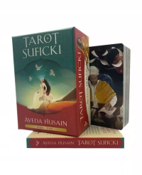 Tarot Suficki (książka + karty). Autor: Ayeda Husain. Dobreksiazki.pl Okładka książki Tarot Suficki (książka + karty)