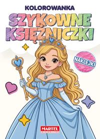 Okładka książki Tęczowa kolorowanka Szykowne księżniczki