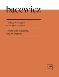 Okładka książki Temat z wariacjami na skrzypce i fortepian