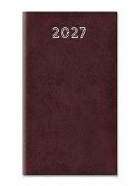 Opakowanie Terminarz 2027 tygodniowy standard bordowy