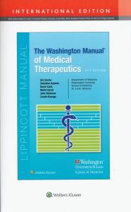 The Washington Manual of Medical Therapeutics. Wydawca: Wolters Kluwer. Dobreksiazki.pl Opakowanie The Washington Manual of Medical Therapeutics