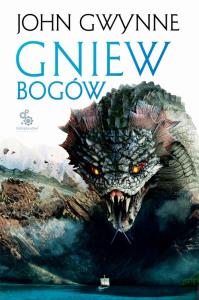 Trylogia o Krwiozaprzysiężonych T.3 Gniew bogów. Autor: John Gwynne. Dobreksiazki.pl Okładka książki Trylogia o Krwiozaprzysiężonych T.3 Gniew bogów