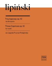 Okładka książki Trzy kaprysy op. 10 na skrzypce