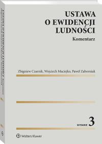 Okładka książki Ustawa o ewidencji ludności. Komentarz