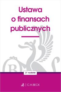 Okładka książki Ustawa o finansach publicznych wyd. 27