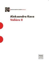 Okładka książki Voliere II na klarnet, wiolonczelę i kontrabas