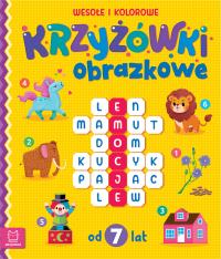 Okładka książki Wesołe i kolorowe. Od 7 lat. Krzyżówki obrazkowe