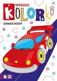 Wesołe kolorki. Samochody. Autor: Opracowanie zbiorowe. Dobreksiazki.pl Okładka książki Wesołe kolorki. Samochody