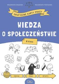 Okładka książki Wiedza o społeczeństwie graficzne karty pracy SP 8