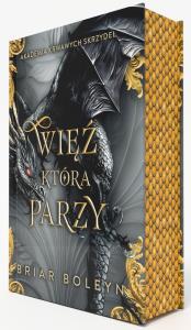 Okładka książki Więź, która parzy. Akademia Krwawych Skrzydeł. Tom 2 (ilustrowane brzegi)