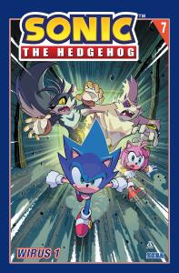 Wirus 1. Sonic the Hedgehog. Tom 7 wyd. 2025. Autor: Flynn Ian, Tracy Yardley, Adam Bryce Thomas. Dobreksiazki.pl Okładka książki Wirus 1. Sonic the Hedgehog. Tom 7 wyd. 2025