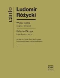 Okładka książki Wybór pieśni, cz.1 na głos i fortepian