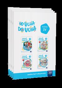 Wychowanie przedszkolne OD UCHA DO UCHA 6-latki Poziom 4 Zestaw kart aktywności. Autor: Stalmach-Tkacz Anna, Karina Mucha. Dobreksiazki.pl Okładka książki Wychowanie przedszkolne OD UCHA DO UCHA 6-latki Poziom 4 Zestaw kart aktywności