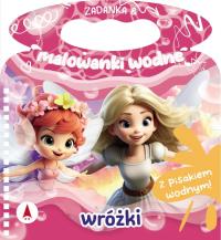 Zadanka & malowanki wodne. Wróżki. Autor: Wioleta Żyłowska. Dobreksiazki.pl Okładka książki Zadanka & malowanki wodne. Wróżki