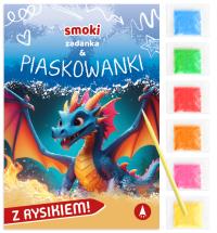 Zadanka & piaskowanki. Smoki. Autor: Wioleta Żyłowska. Dobreksiazki.pl Okładka książki Zadanka & piaskowanki. Smoki