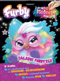 Zagadki Furby'ego. Furby. Zdrapuj, koloruj, naklejaj. Autor: Opracowanie zbiorowe. Dobreksiazki.pl Okładka książki Zagadki Furby'ego. Furby. Zdrapuj, koloruj, naklejaj