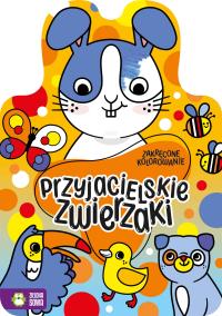 Okładka książki Zakręcone kolorowanie. Przyjacielskie zwierzaki - uszkodzone