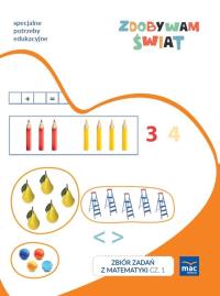 Zdobywam świat. Zbiór zadań z matematyki. Poziom A. Autor: Justyna Hadryś. Dobreksiazki.pl Okładka książki Zdobywam świat. Zbiór zadań z matematyki. Poziom A