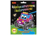 Zdrapywanki&kolorowanki Autka i dinuś 3+3. Wydawca: Ranok-Creative. Dobreksiazki.pl Opakowanie Zdrapywanki&kolorowanki Autka i dinuś 3+3