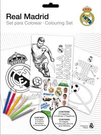 Zestaw do kolorowania Real Madrid RM00025. Wydawca: Kids Euroswan. Dobreksiazki.pl Opakowanie Zestaw do kolorowania Real Madrid RM00025